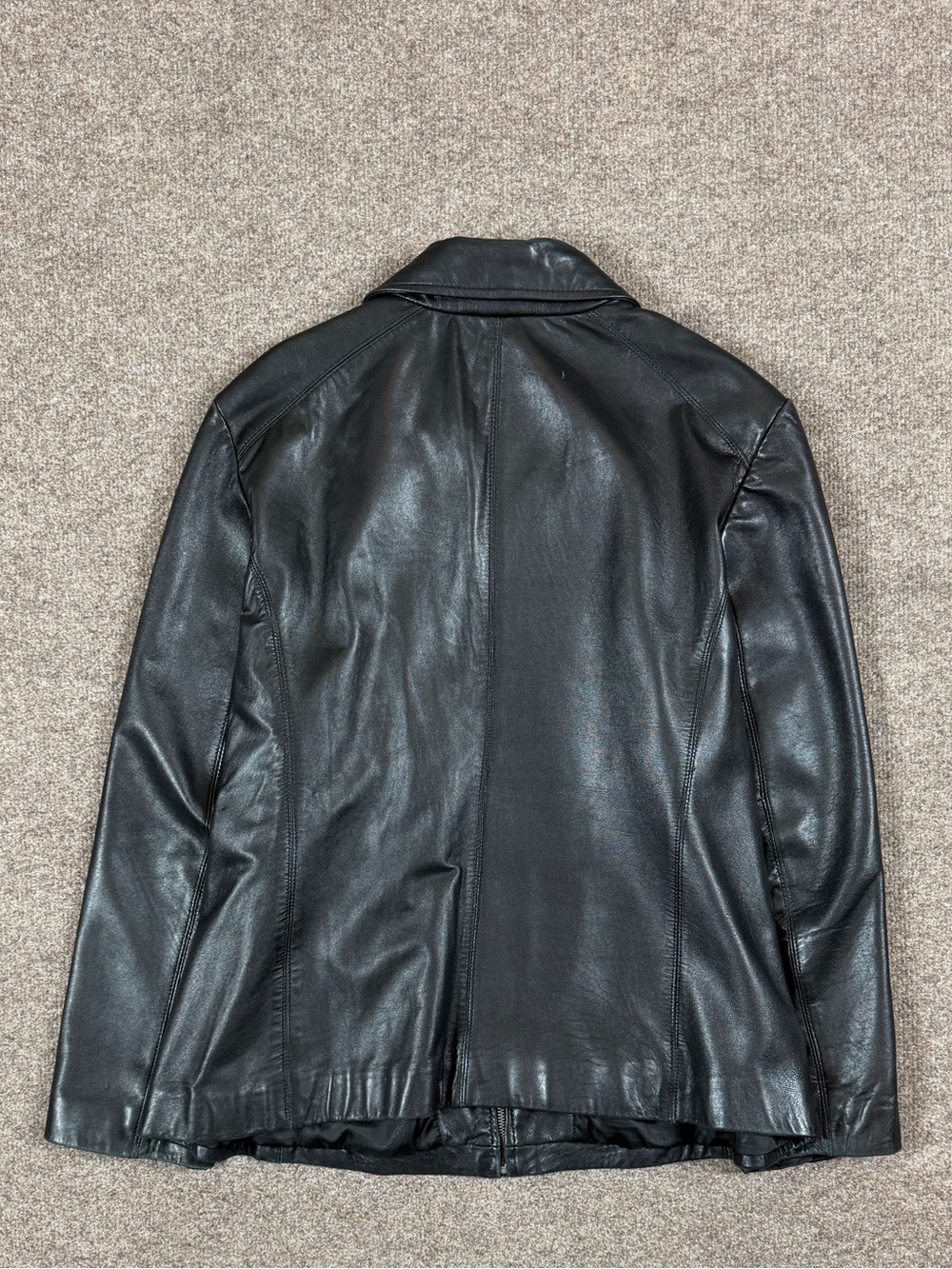 Vintage Worthington Black Lambskin Leather Zip Up Jacket Women’s Size XL 90s Y2K - Picture 3 of 11